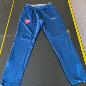 Vintage Puma Arsenal Soccer Blue Track Pants Women's Medium M